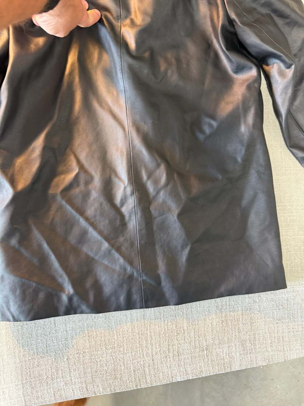 Hollister California Faux Leather Blazer Black - Picture 5 of 5